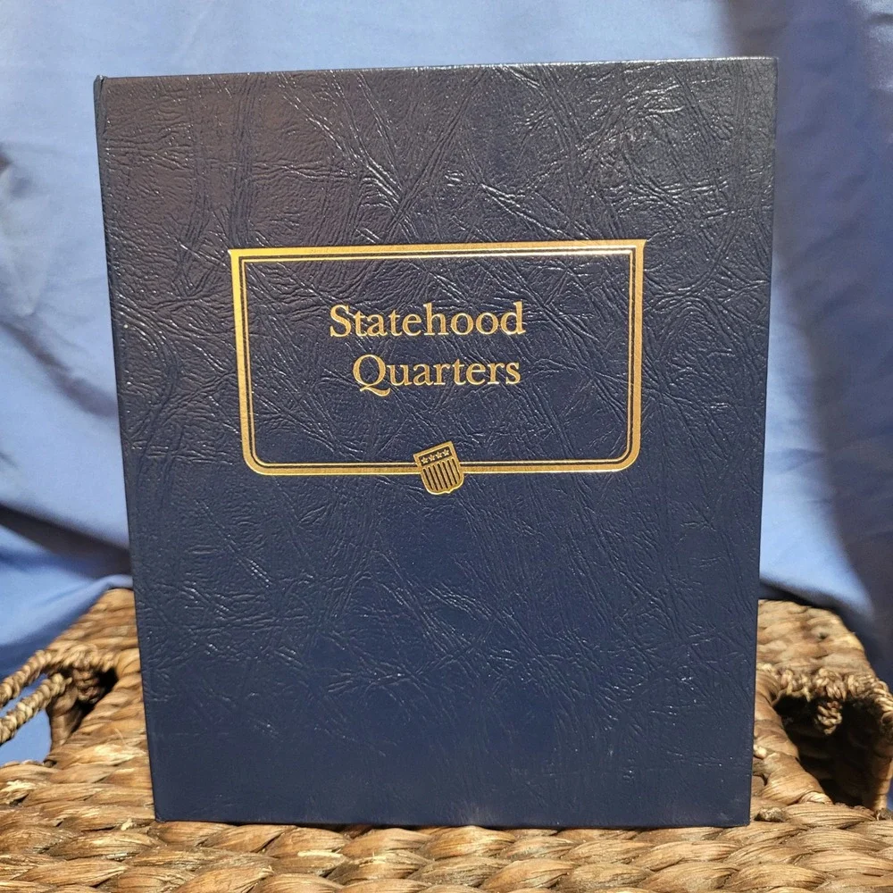 Whitman Classic Coin Album Statehood Quarters 1999 Blue Leatherette New